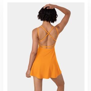 NWOT Halara Everyday Crisscross Backless Barre Ballet
Dance Flared Dress size M